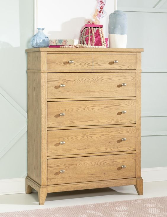 Todays Traditions Natural Hickory 5 Drawer Chest