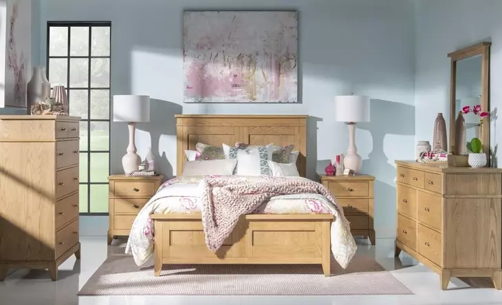 Todays Traditions Natural Hickory Rectangular Dresser Mirror