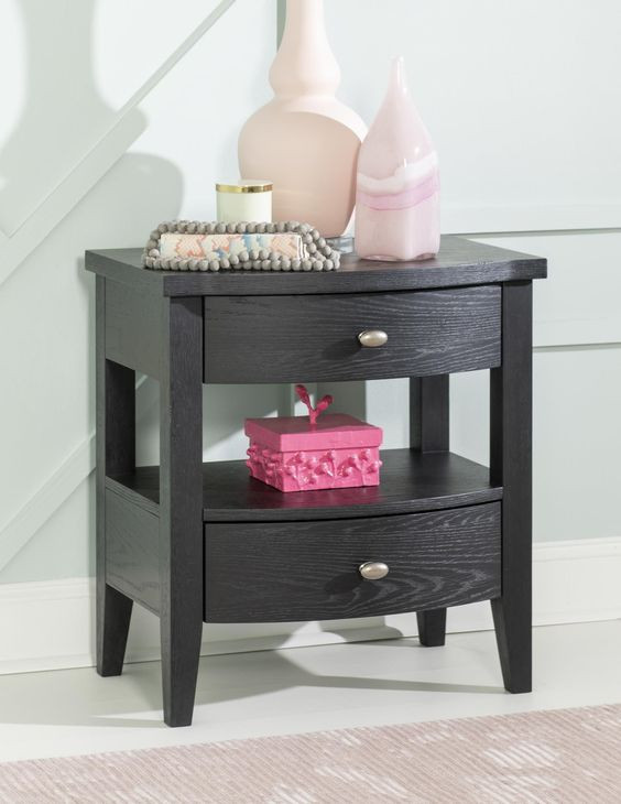 Todays Traditions Blacksmith 2 Drawer Nightstand with USB Charging
