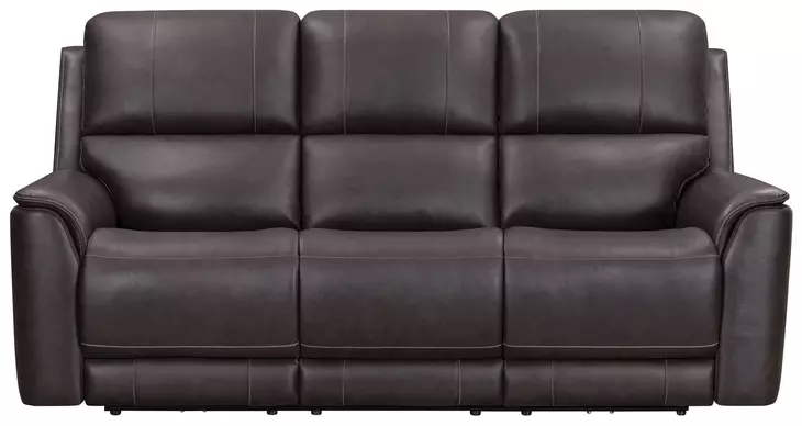 Eldridge Steamboat Brown Leather 86" Zero Gravity Power Reclining Sofa with USB Charging