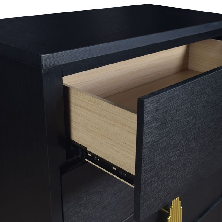 Empire Black 5 Drawer Chest