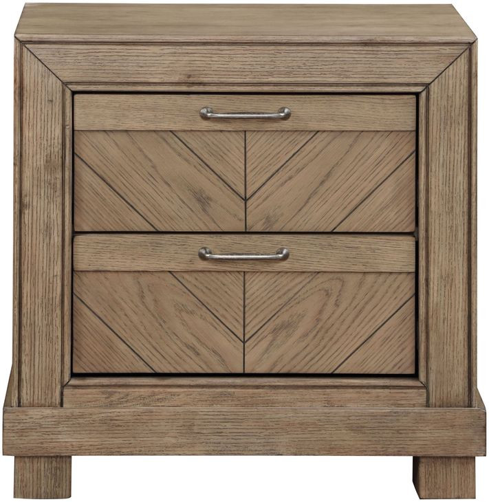 Montana Brown 2 Drawers Nightstand