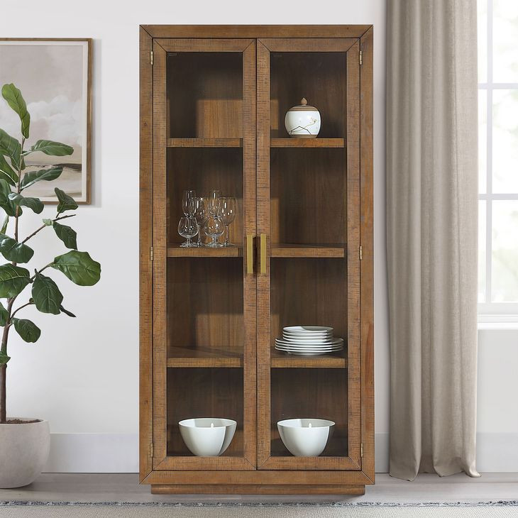 Garland Brown 2 Door Curio Cabinet