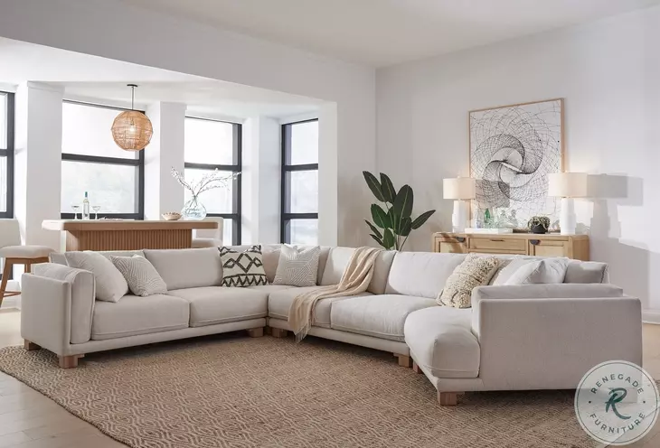 Escape Mirage Mist 4 Piece Modular Sectional
