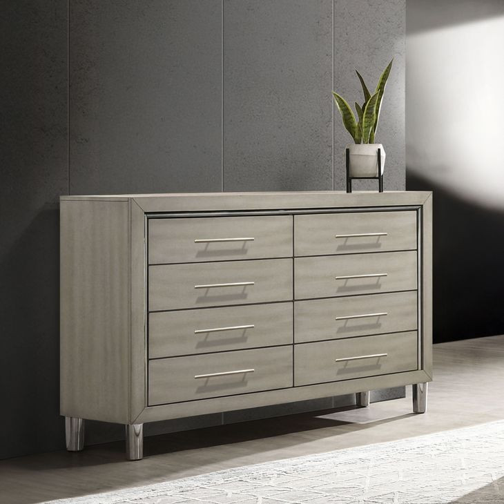 Lennox Gray 8 Drawer Dresser