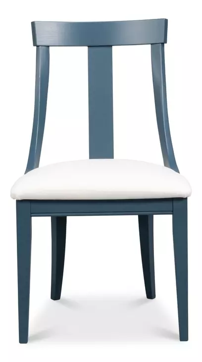 Deco White Performance Fabric Upholstered Side Chair Set of 2