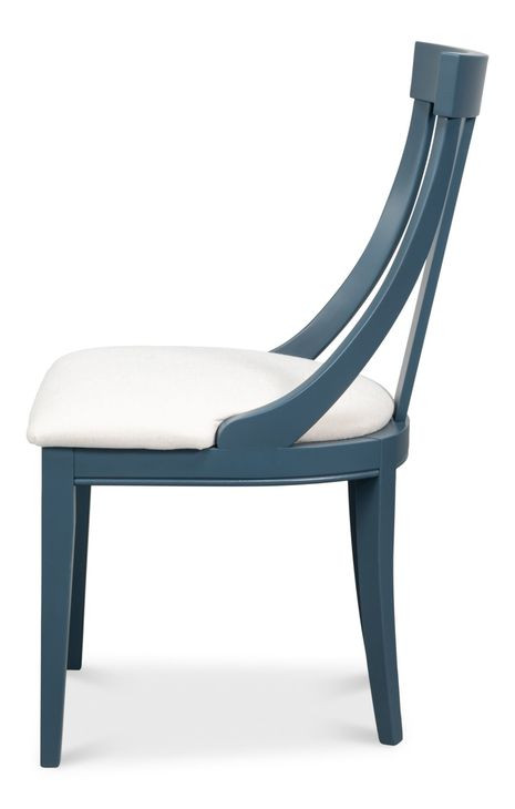 Deco White Performance Fabric Upholstered Side Chair Set of 2