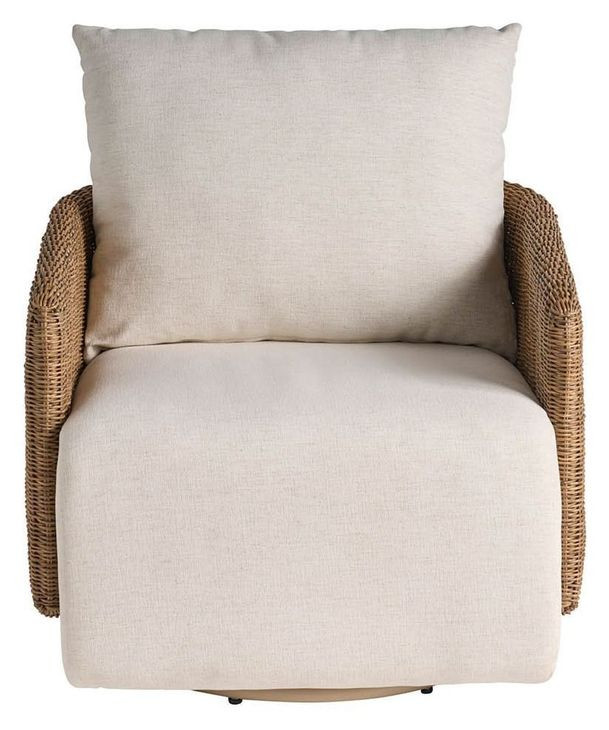 Enzo Nomad Snow Performance Fabric Swivel Chair