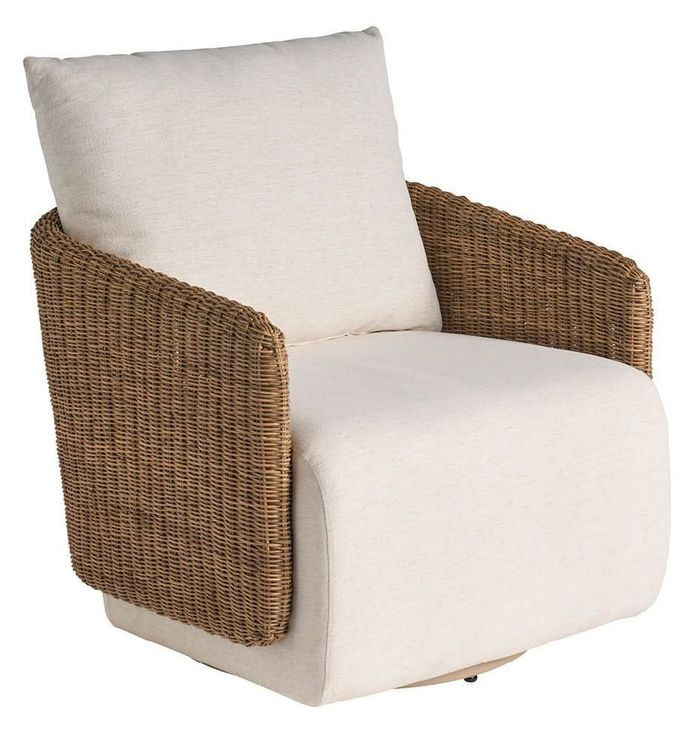 Enzo Nomad Snow Performance Fabric Swivel Chair