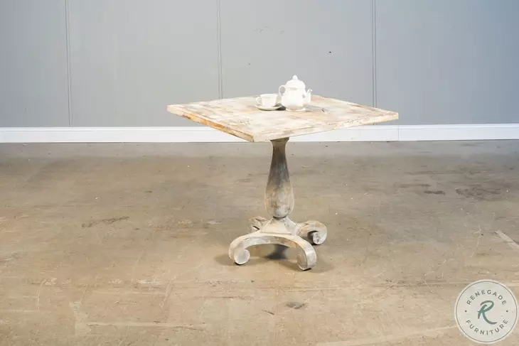 U021-06 Grey Oak Square Bistro Table