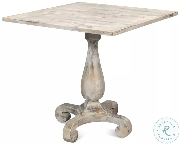 U021-06 Grey Oak Square Bistro Table