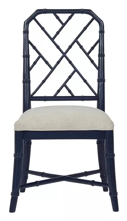 Getaway Beige Performance Fabric Upholstered Hanalei Bay Side Chair Set of 2