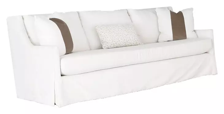 Vista Beige Performance Fabric 93" Sofa