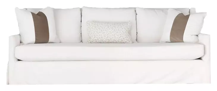 Vista Beige Performance Fabric 93" Sofa