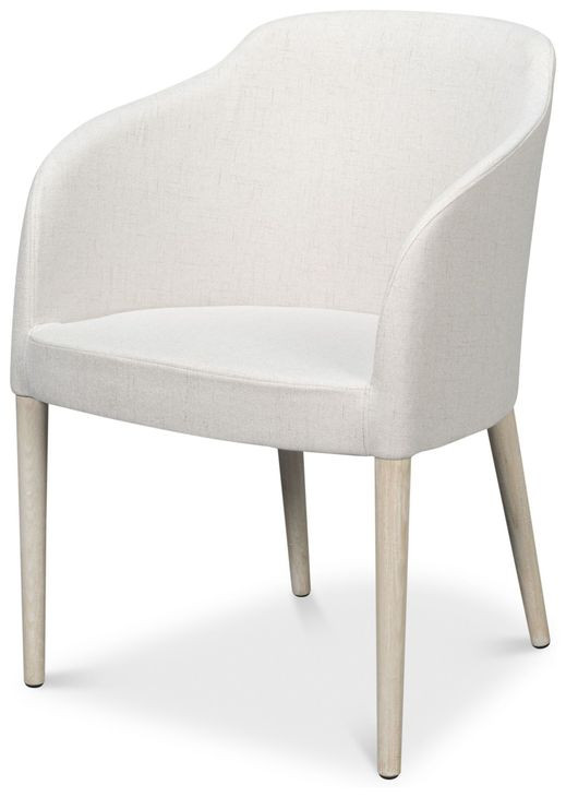 Goccia Lime White Upholstered Side Chair