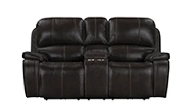Brookings Charcoal 79" Loveseat with Power Recliner and USB Charging