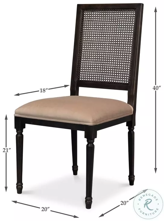 U094-03F48 Toffee Side Chair Set of 2