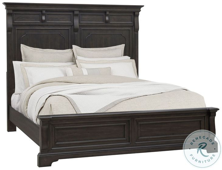 Hickory Creek Brown Velvet Panel Bedroom Set
