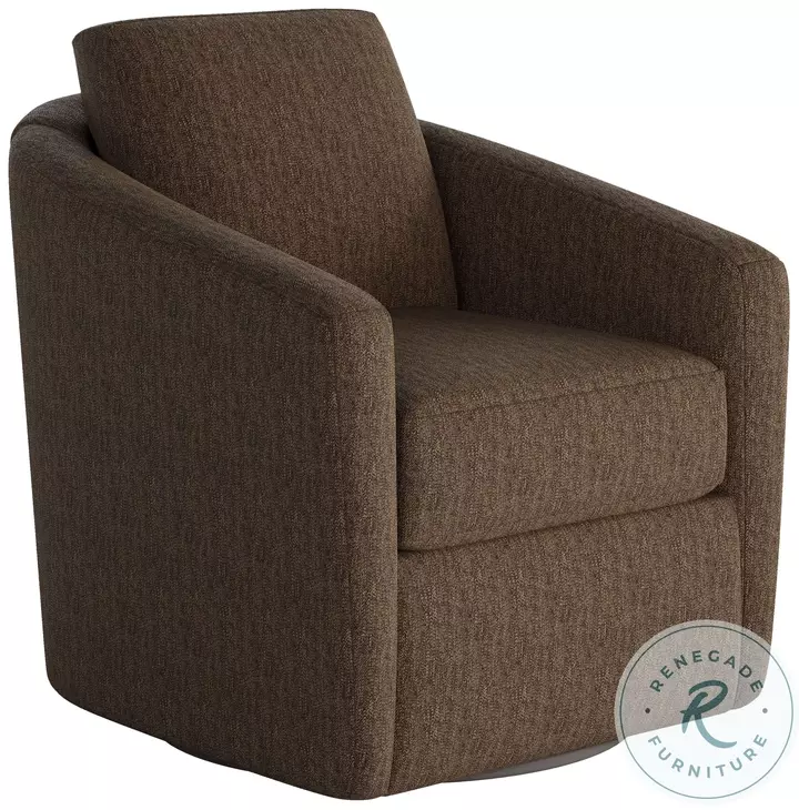 Daisey Berber Walnut Swivel Glider
