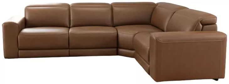 Rally-Up Caramel 4 Piece Power Reclining Sectional