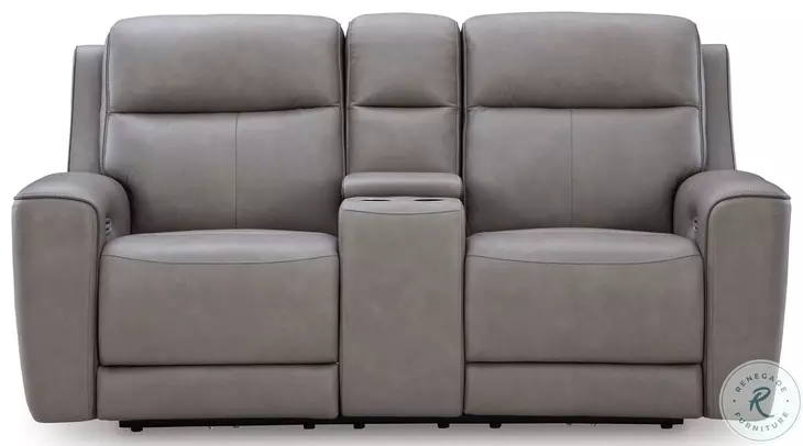 5Z Relaxation Coin Power Reclining Console Loveseat