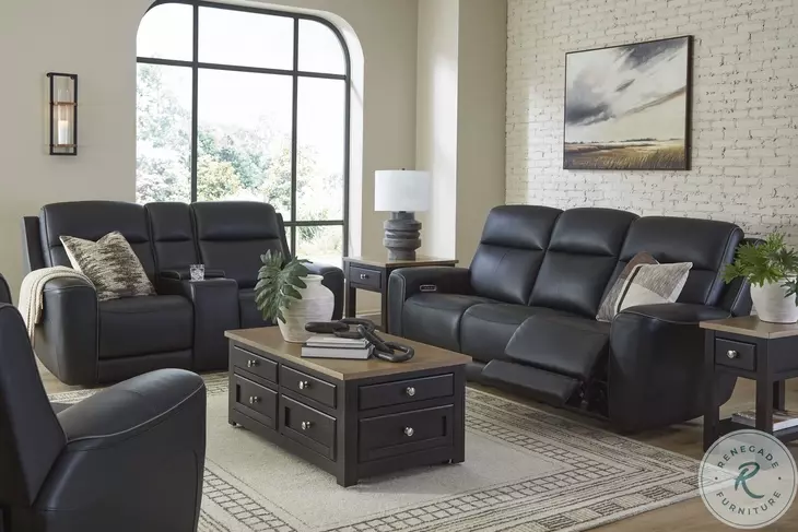 5Z-Relaxation Onyx Power Reclining Console Loveseat