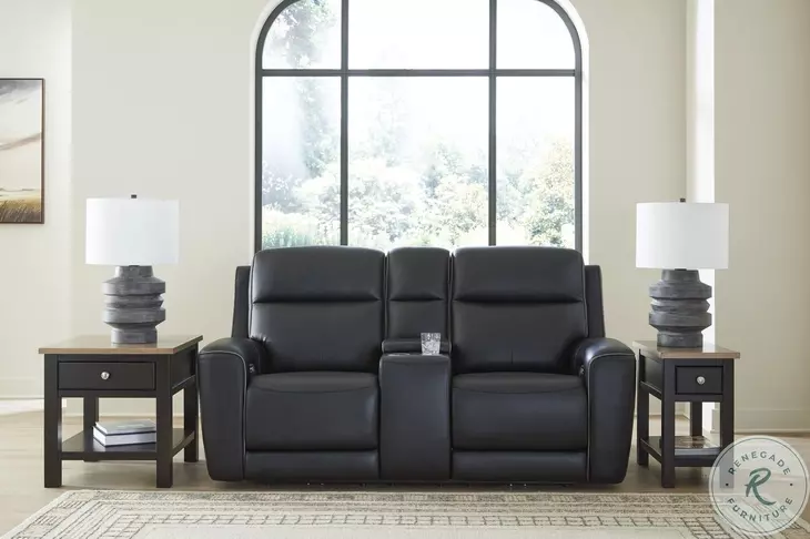 5Z-Relaxation Onyx Power Reclining Console Loveseat