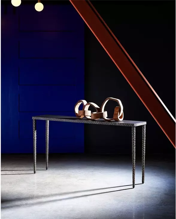 Curated Oil Rubbed Bronze Rectangular Minimalist Console Table