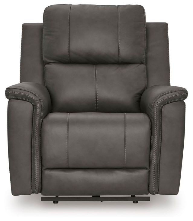 Burnley Anchor Leather Zero Gravity Power Recliner with USB Charging
