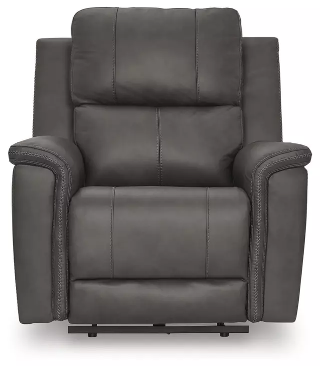 Beryton Anchor Leather Zero Gravity Power Recliner with USB Charging