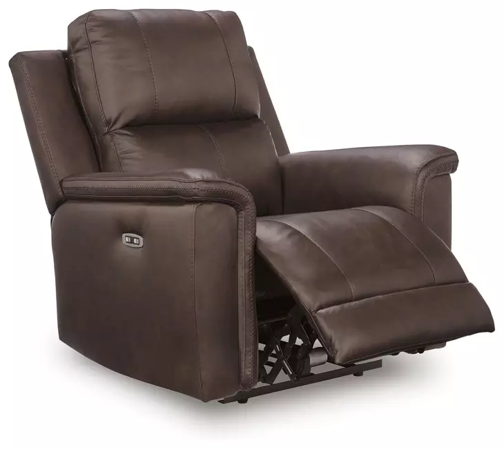 Beryton Espresso Leather Power Reclining Living Room Set