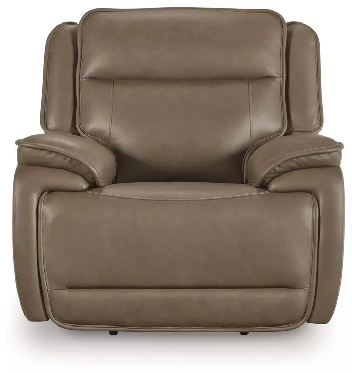 Malcesine Sahara Leather Zero Gravity Power Recliner with USB Charging