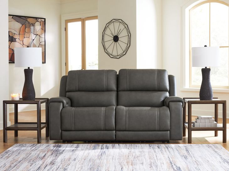 5Z Pendley Anchor Leather 2 Piece Modular Power Reclining Sectional with USB Charging and Heat Massage