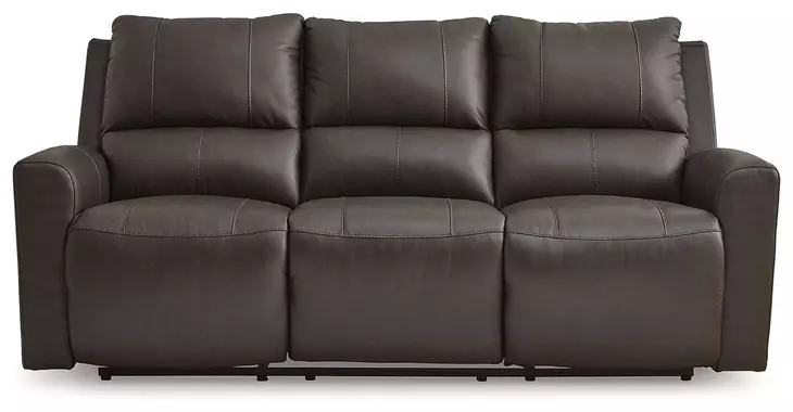 Boxmere Storm Leather 84" Power Reclining Sofa with USB Charging