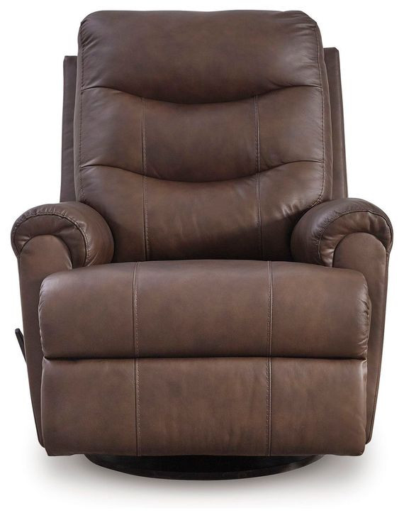 Cedarbrooke Espresso Leather Swivel Glider Recliner