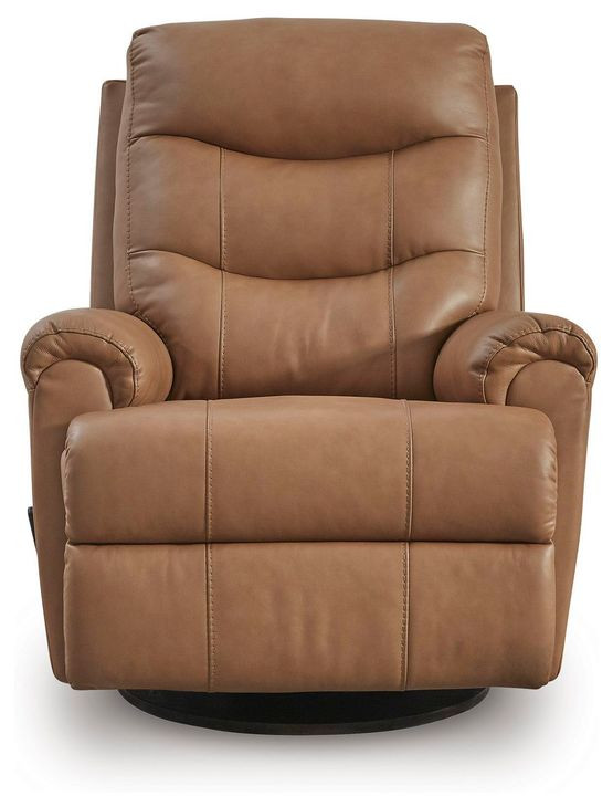 Cedarbrooke Butternut Leather Swivel Glider Recliner
