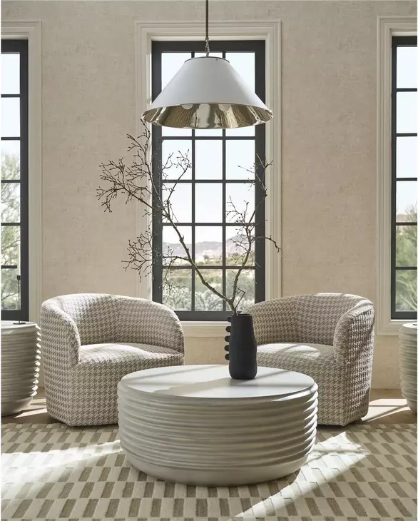 Abode Linen Outdoor Round Cocktail Table