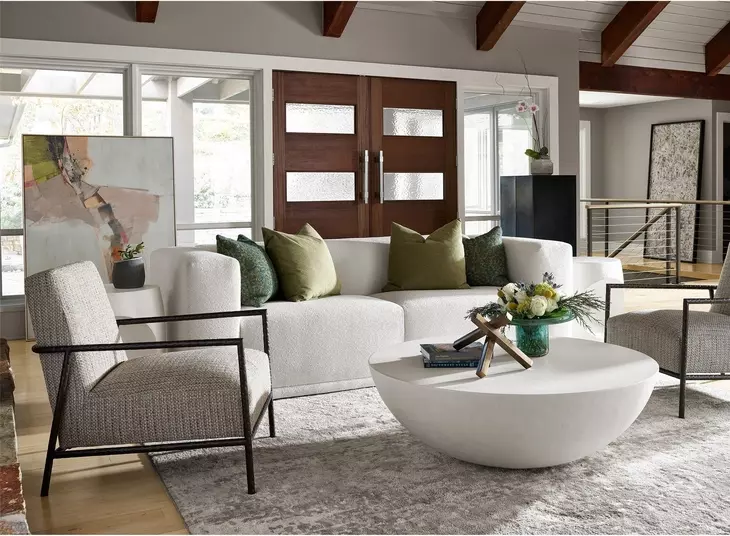Voyage Abaco White Round Everdin Cocktail Table