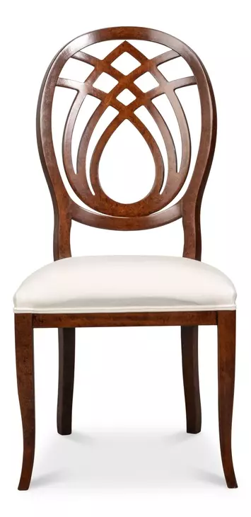 Goccia Taupe Performance Fabric Upholstered Side Chair Set of 2