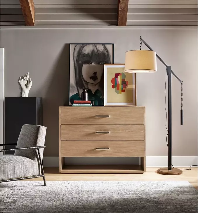 Voyage Tech Oak 3 Drawer Vista Dresser