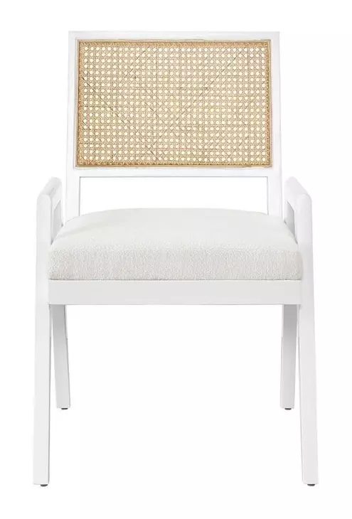 Voyage Ivory Upholstered Sonora Arm Chair Set of 2