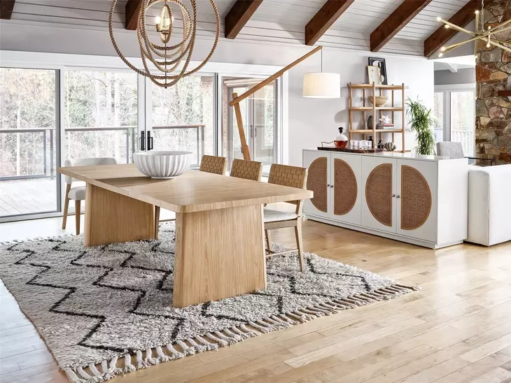 Voyage Tech Oak Extendable Dining Room Set