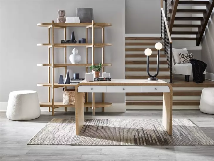 Nomad Tech Oak and Glacier 56" Writing Desk