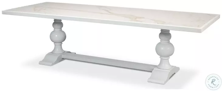 U188-AS08 Cortina White Dining Table