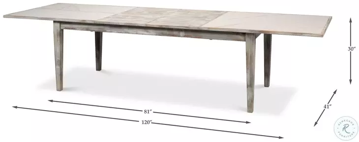 Vince Grey Extendable Dining Table
