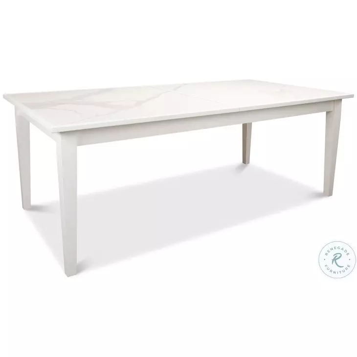 U223-As08 White Extendable Dining Table