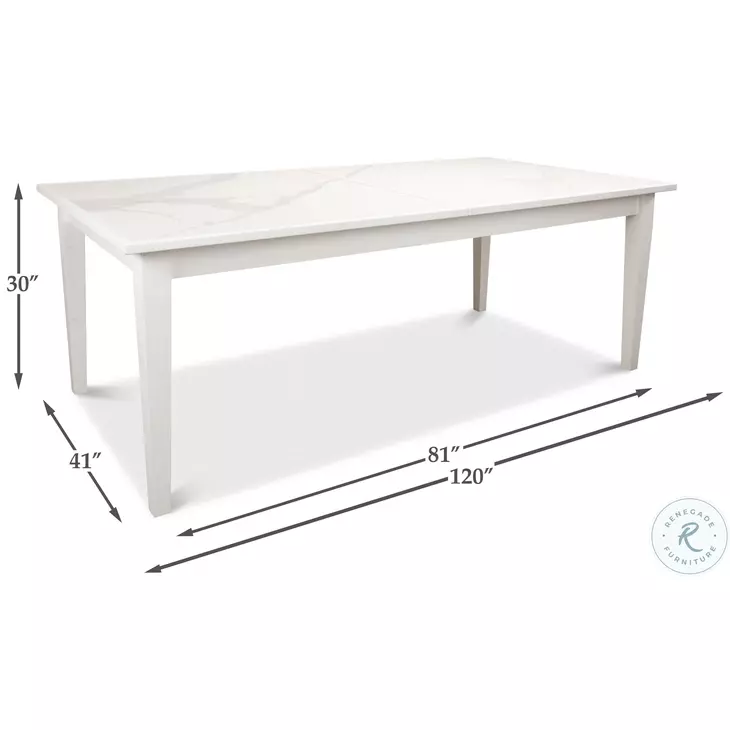 U223-As08 White Extendable Dining Table