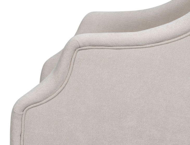 Captains Taupe Performance Fabric Upholstered Host Chair