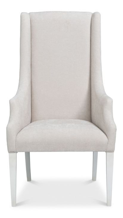 Captains Taupe Performance Fabric Upholstered Host Chair