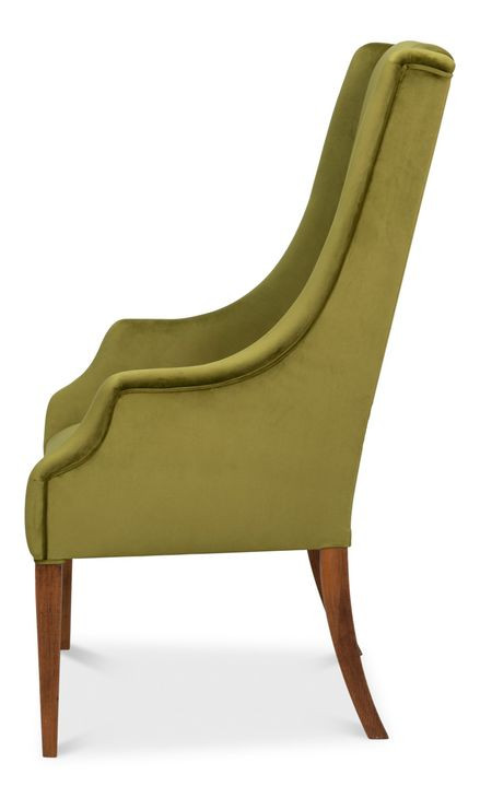 Captains Green Performance Fabric Upholstered Host Chair